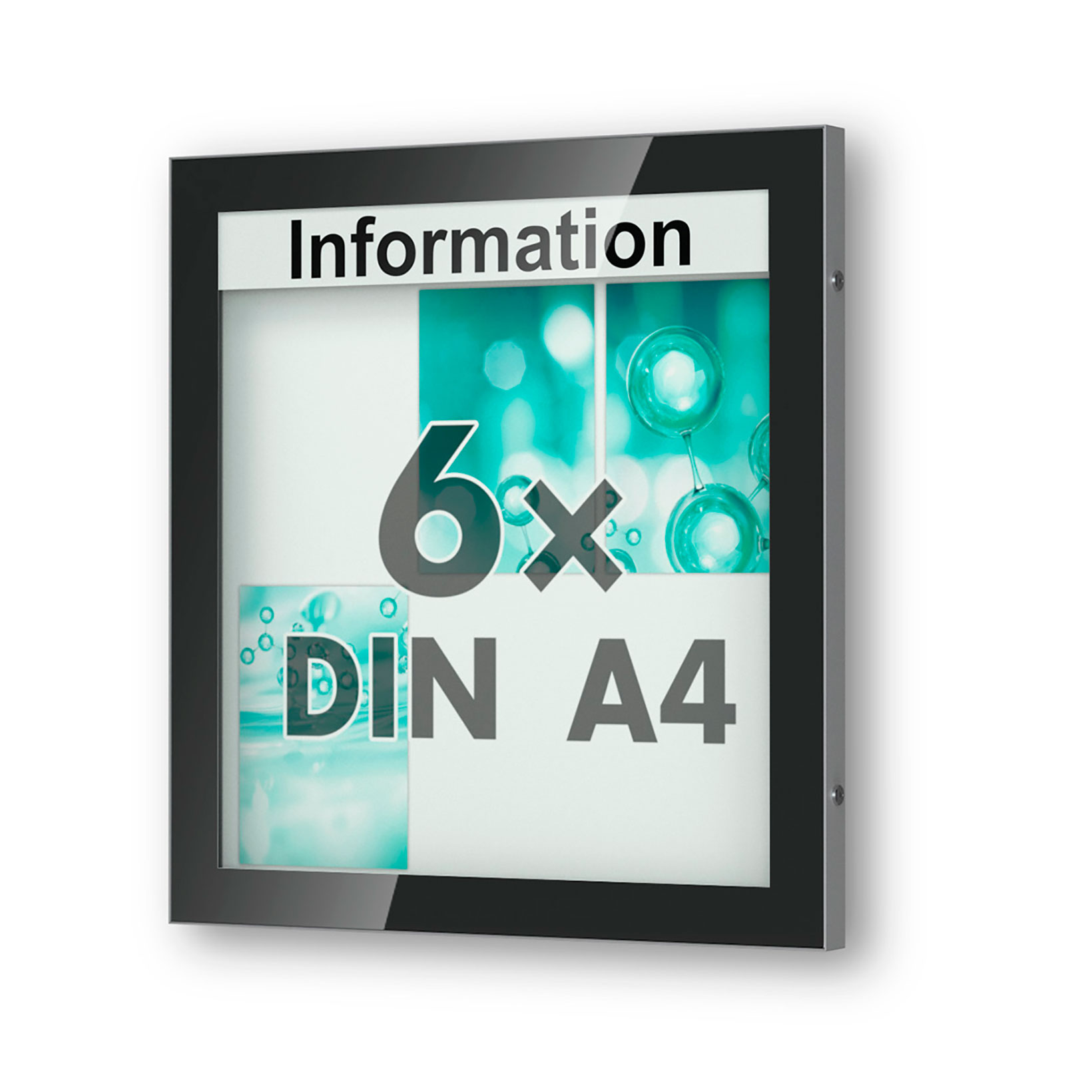 Außenschaukasten mit optionaler Beleuchtung zur Wandmontage Schaukasten Wandmontage